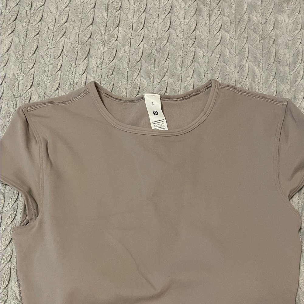 Lululemon Taupe Crop Top - Picture 6 of 10